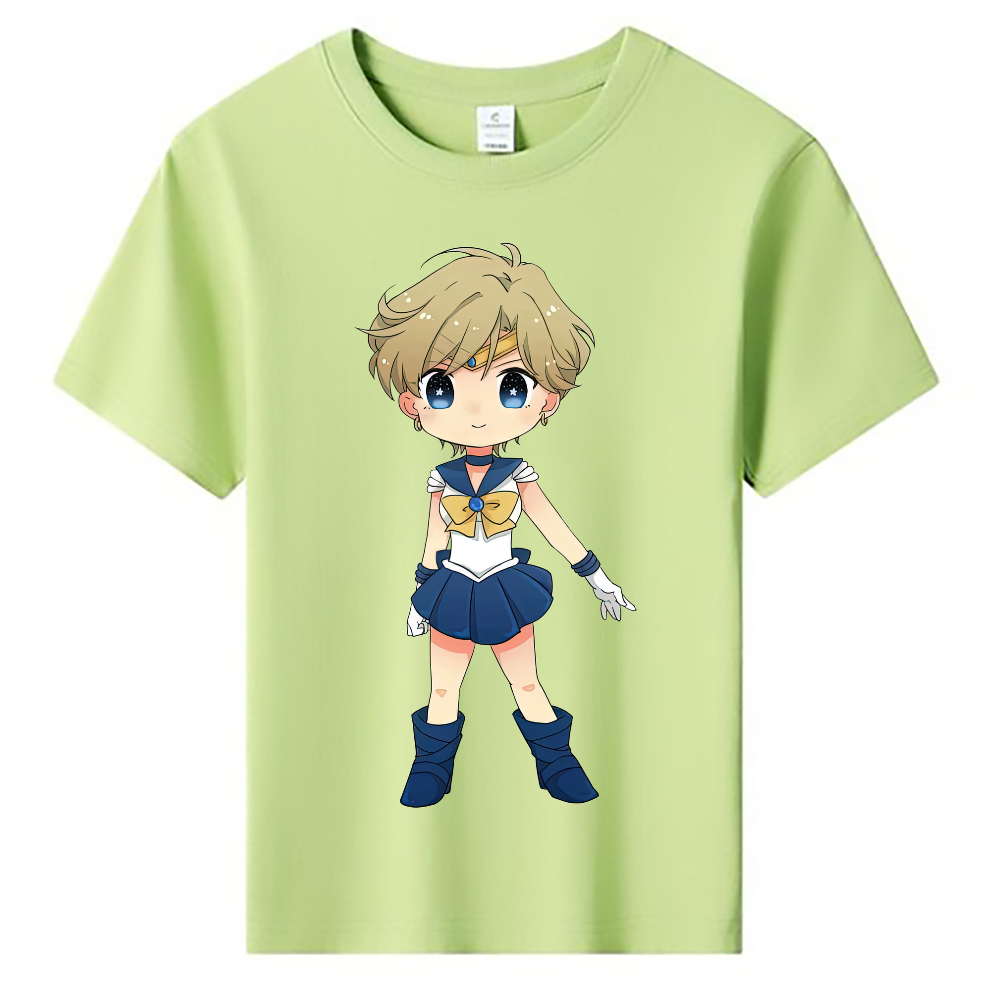 （画像用） 美少女戦士セーラームーン 天王はるか Sailor Moon Tenoh Haruka 綿100％キッズTシャツ（フロントプリント）